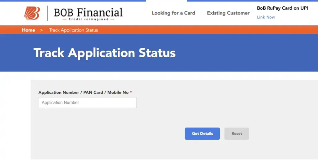 Bank Of Baroda Debit Card Tracking by Account Number