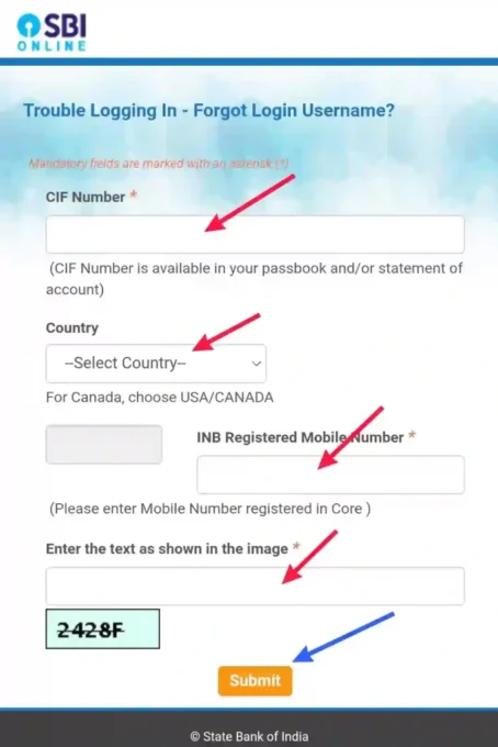 Sbi Net Banking का Username कैसे Forgot कैसे करें ?