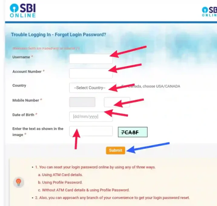 Sbi Net Banking का Username कैसे Forgot कैसे करें ?