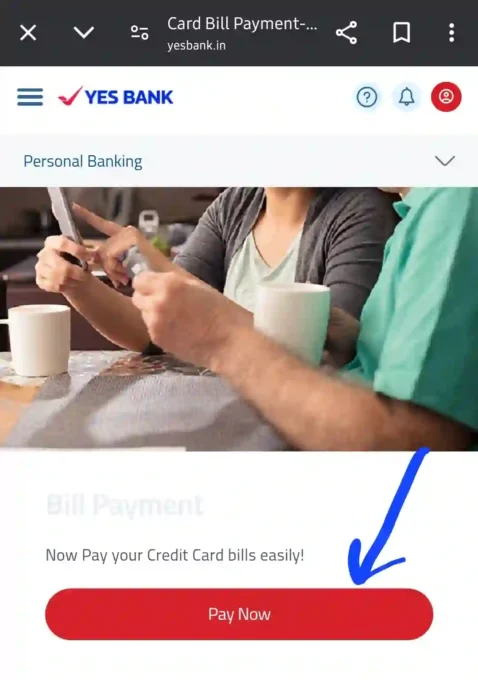 Yes Bank Kiwi Klick Credit Card Bill Payment