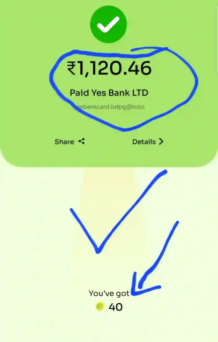 Yes Bank Kiwi Klick Credit Card Bill Payment