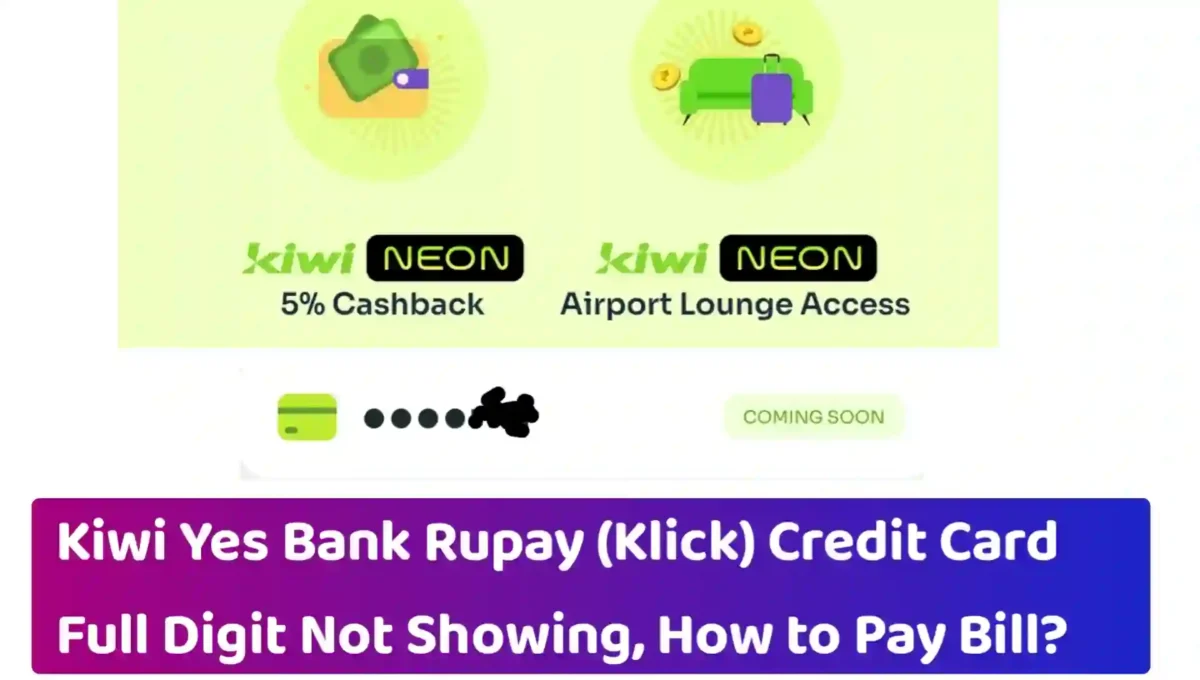 Yes Bank Kiwi Klick Credit Card Bill Payment